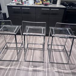 3 Stools From Crate + Barrel