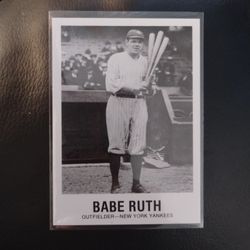 Vintage Babe Ruth Card.