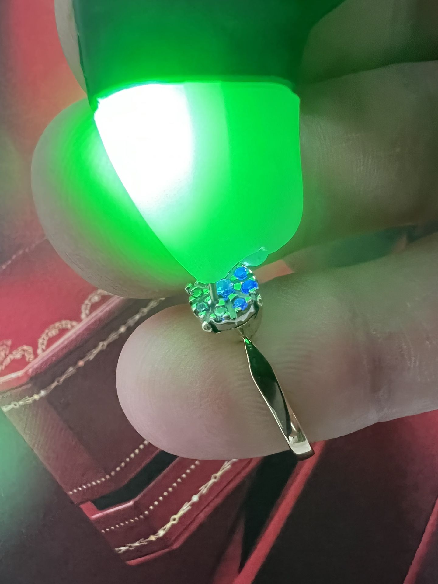 14K Solid Gold Wedding Ring With NATURAL DIAMONDS π Size 6.5