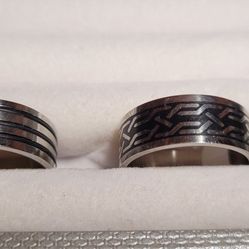 Stainless Steel Mens Rings Size 10