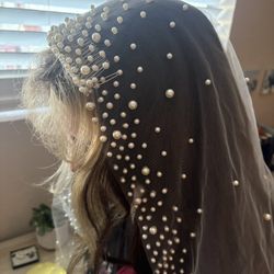 Pearl Wedding Veil