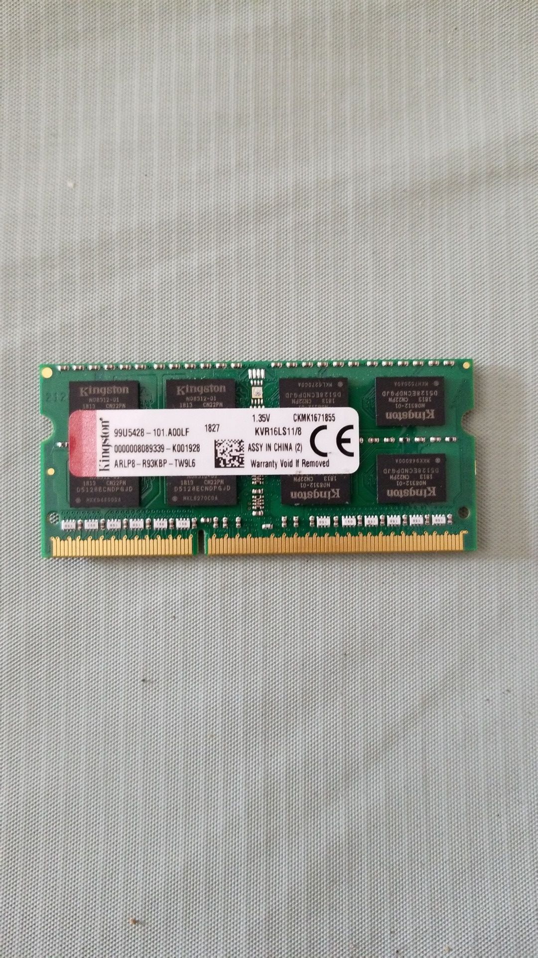 Lavet til at huske fodbold fungere 8gb RAM Kingston PC3L memory for Mac for Sale in Orange, CA - OfferUp
