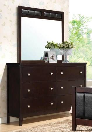 Beautiful Cappuccino Finish Dresser With Lots Of Storage! Best Prices!