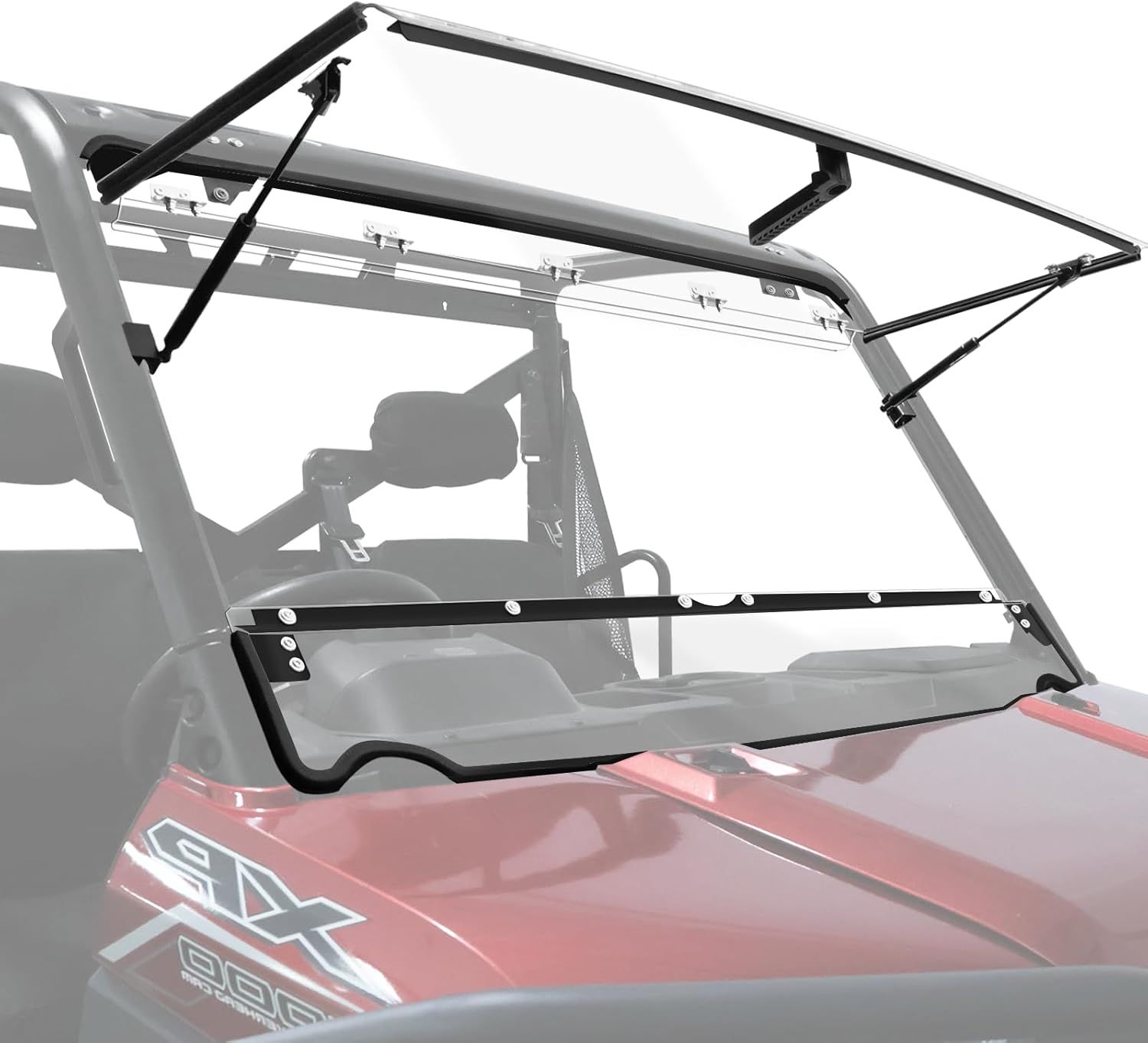 StarknightMT Ranger XP 1000 Flip Windshield, Ranger Front Full Windshield Compatible with Polaris Ranger
