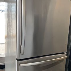 Stainless Steel Top And Bottom Refrigerator 