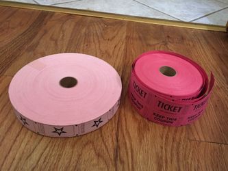 Raffle tickets rolls