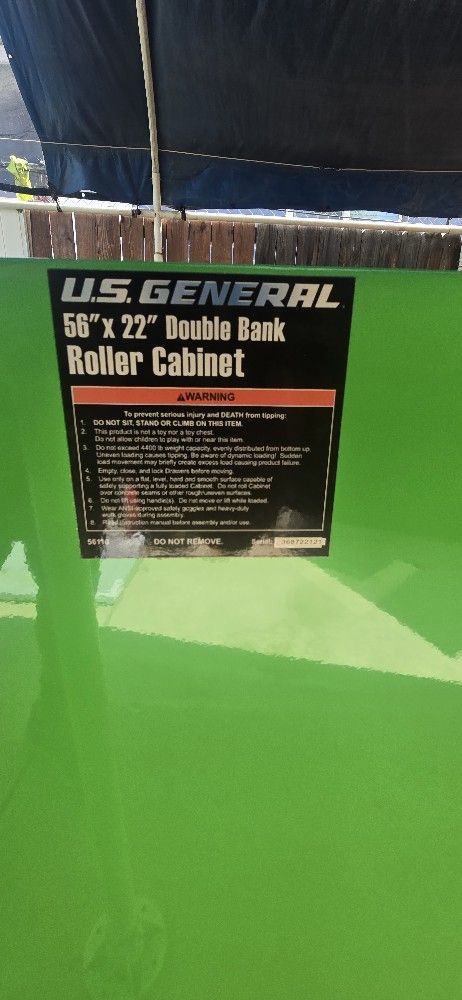 Us General Tool Box 56x22 New $500