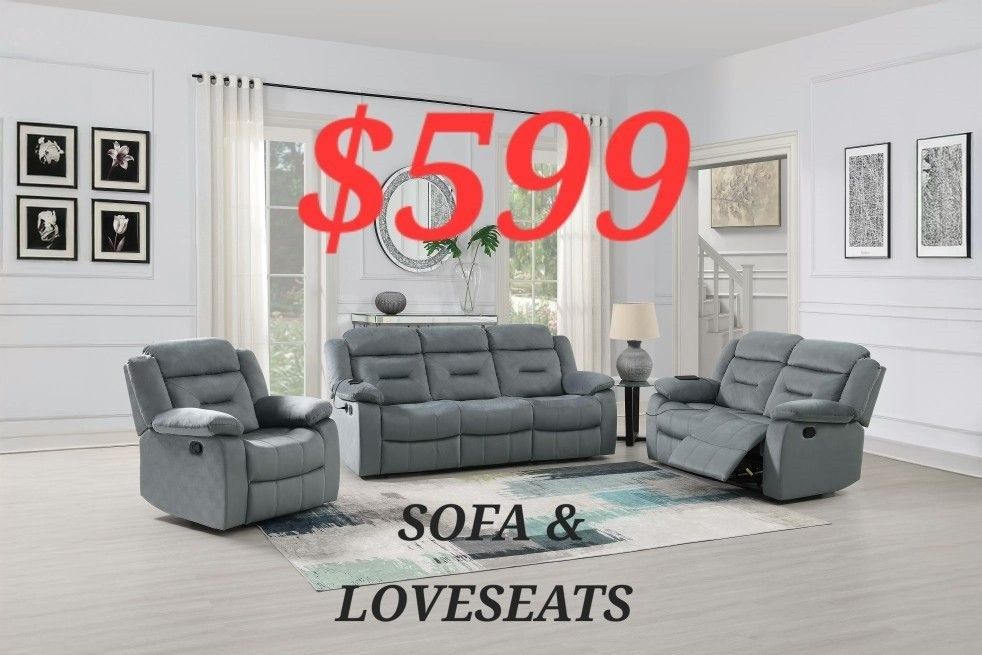 SOFA AND LOVESEAT RECLINERS SPECIALS DEALS FINANCING NOW AVAILABLE EASY CREDIT NO MONEY DOWN