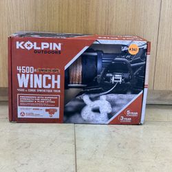 KOLPIN OUTDOOR 4500 LB. SYNTHETIC ROPE WINCH 