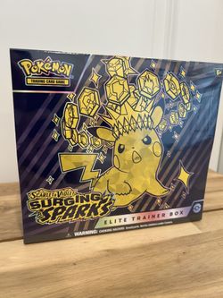 Brand New Pokémon Surging sparks ETB 9 Packs Elite Trainer Box