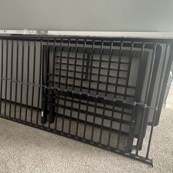 Twin bed metal frame no mattresses just frame 50.00