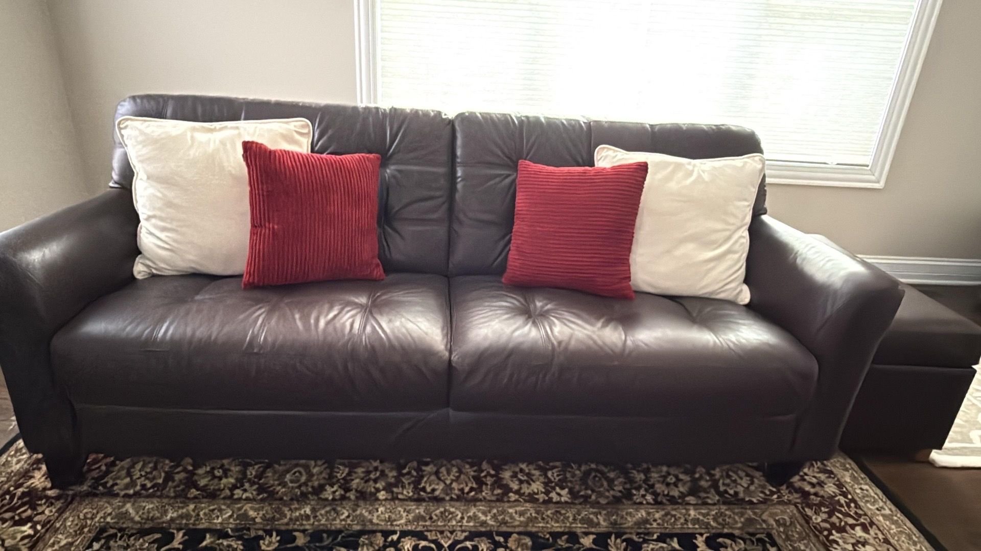 Macy’s Leather Sofa