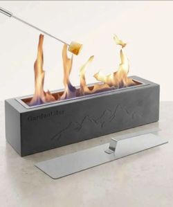 GardenLifer Bioethanol Tabletop Fire Pit with fluid