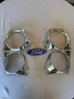 OEM 1967 Ford Fairlane/Ranchero Headlight Bezels / Doors (Pair, Left & Right)
