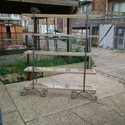 5 Shelf With Acrylic Inserts Display Stand 