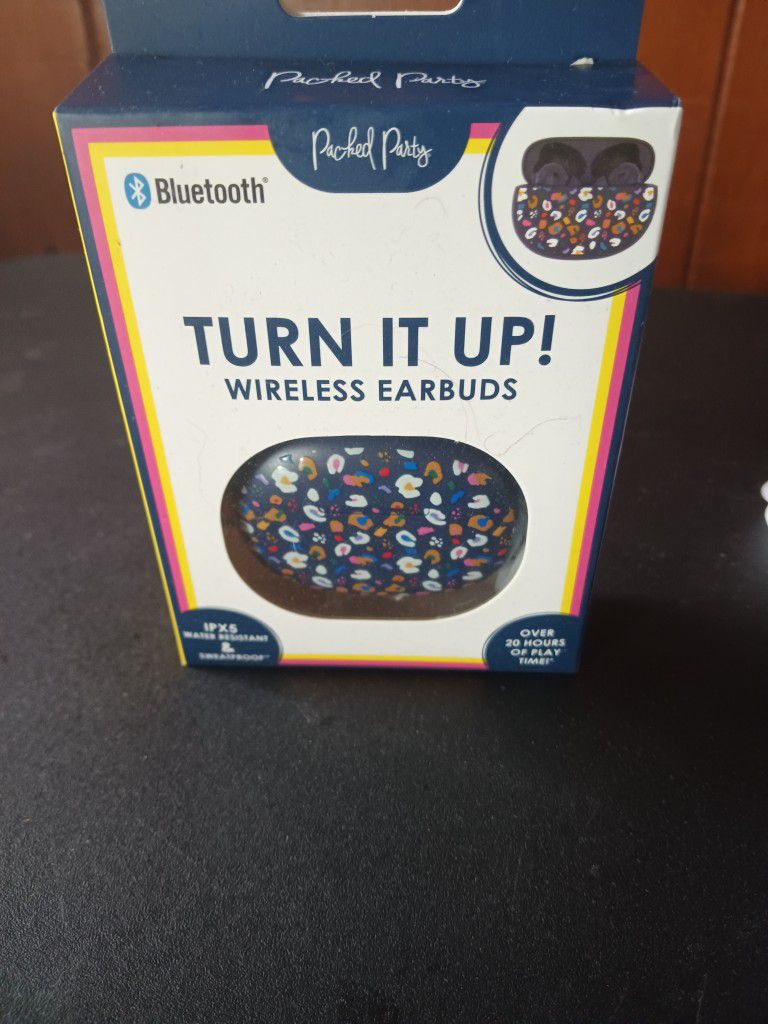 New - Packed Party "Stay Wild" Bluetooth Earbuds!!