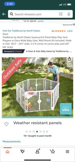 6 Panel Pet Or Baby Play Yard 