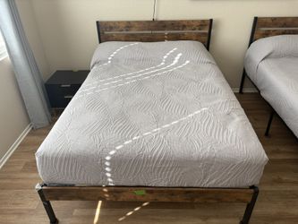 6 Full Size Beds With Metal And Wood Bed Frame