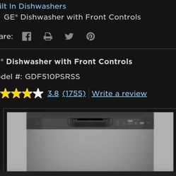 GE DISHWASHER 
