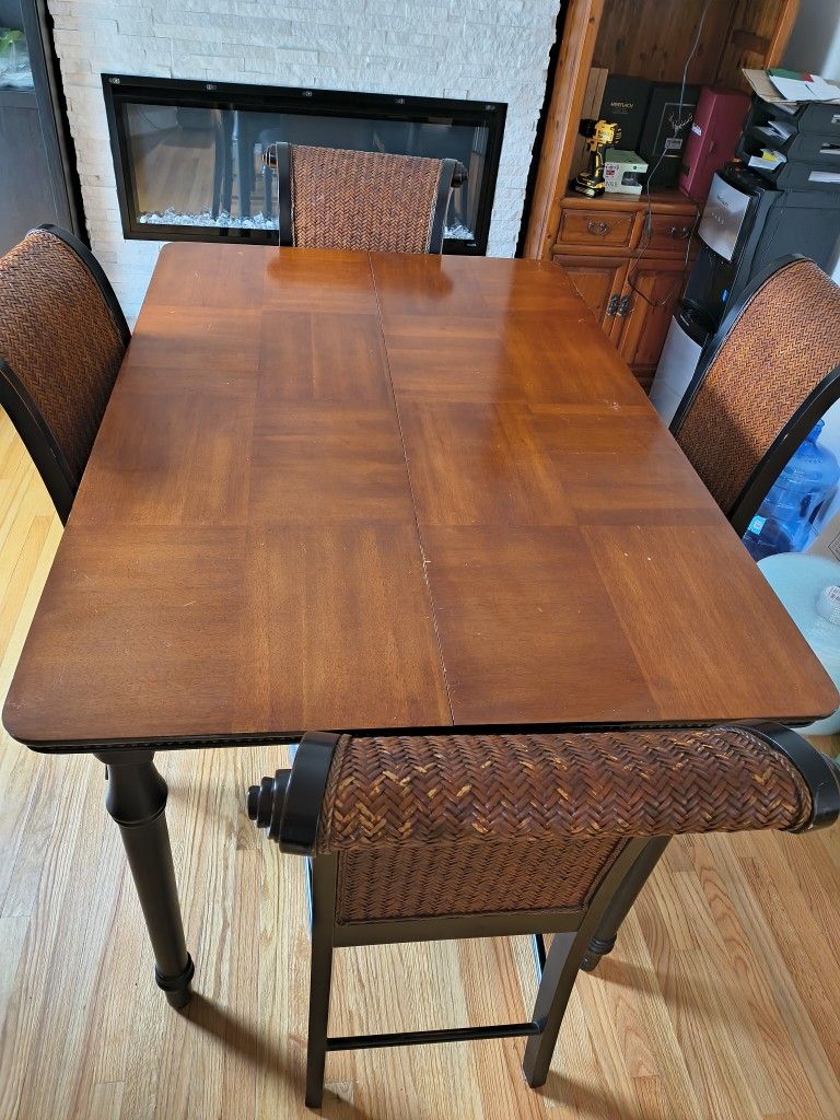 Wooden Dining Table With Matching Chairs