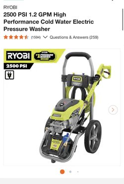 Ryobi pressure washer