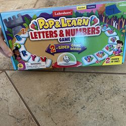$5 Pop And Learn letters And numbers Game 