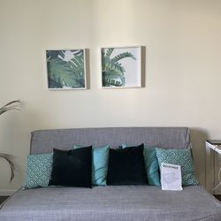 Beautiful Grey Sofa Bed/futon Couch 