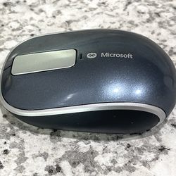 Microsoft Sculpt Touch Bluetooth Mouse Model 1497 Metallic Blue Tested Working
