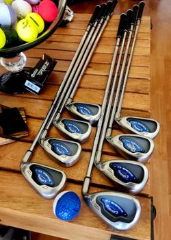 Callaway⛳️X-16 Men's Iron Set🔥3-PW With Steel Uniflex Shaft's...🌟