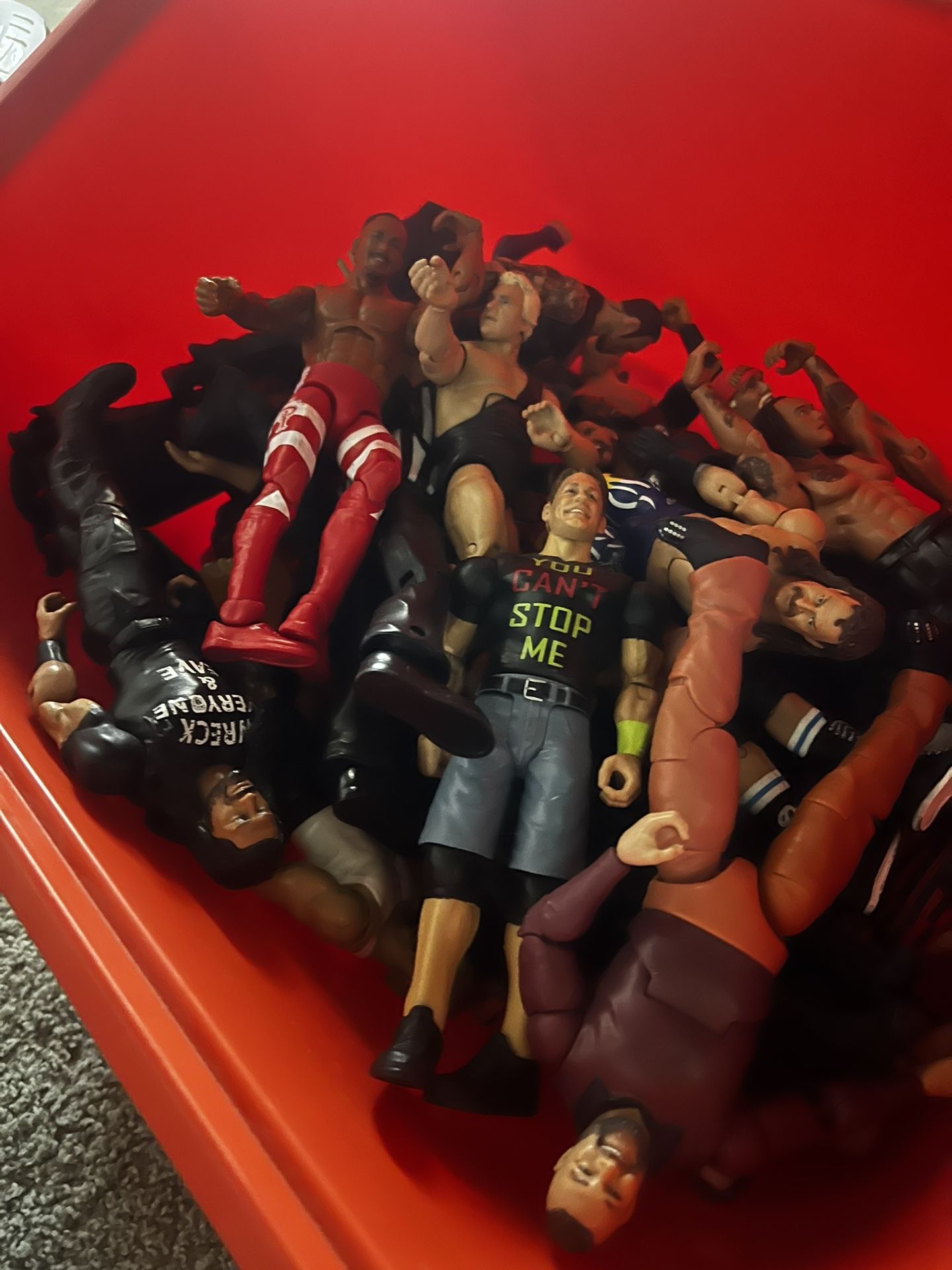 WWE action figure, Two Wresting Rings And Slambulance LOT