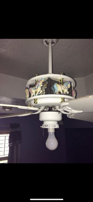 Carousel Ceiling Fan With Mirrored Back For Sale In Port Neches