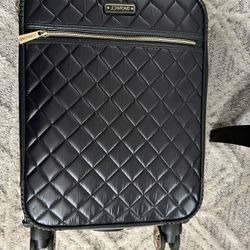 *Set* Black Rolling Carry On Suitcase With Matching Backpack 