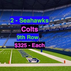 Seahawks Colts Tickets