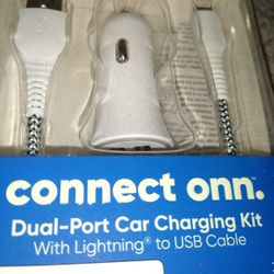 Connect On Dual-Port Car Charging Kit