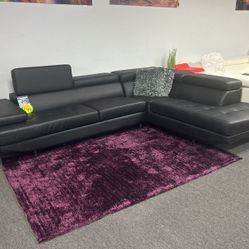 Modern Black L Shape Sectional On Sale $899