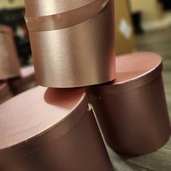 Large Set of 3 Round Barrel Flower boxes, Gift boxes, Luxurious Floral arrangements