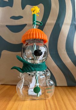 ☕️🐶 Snoopy x Starbucks Collab Glass Cup! 🐶☕️