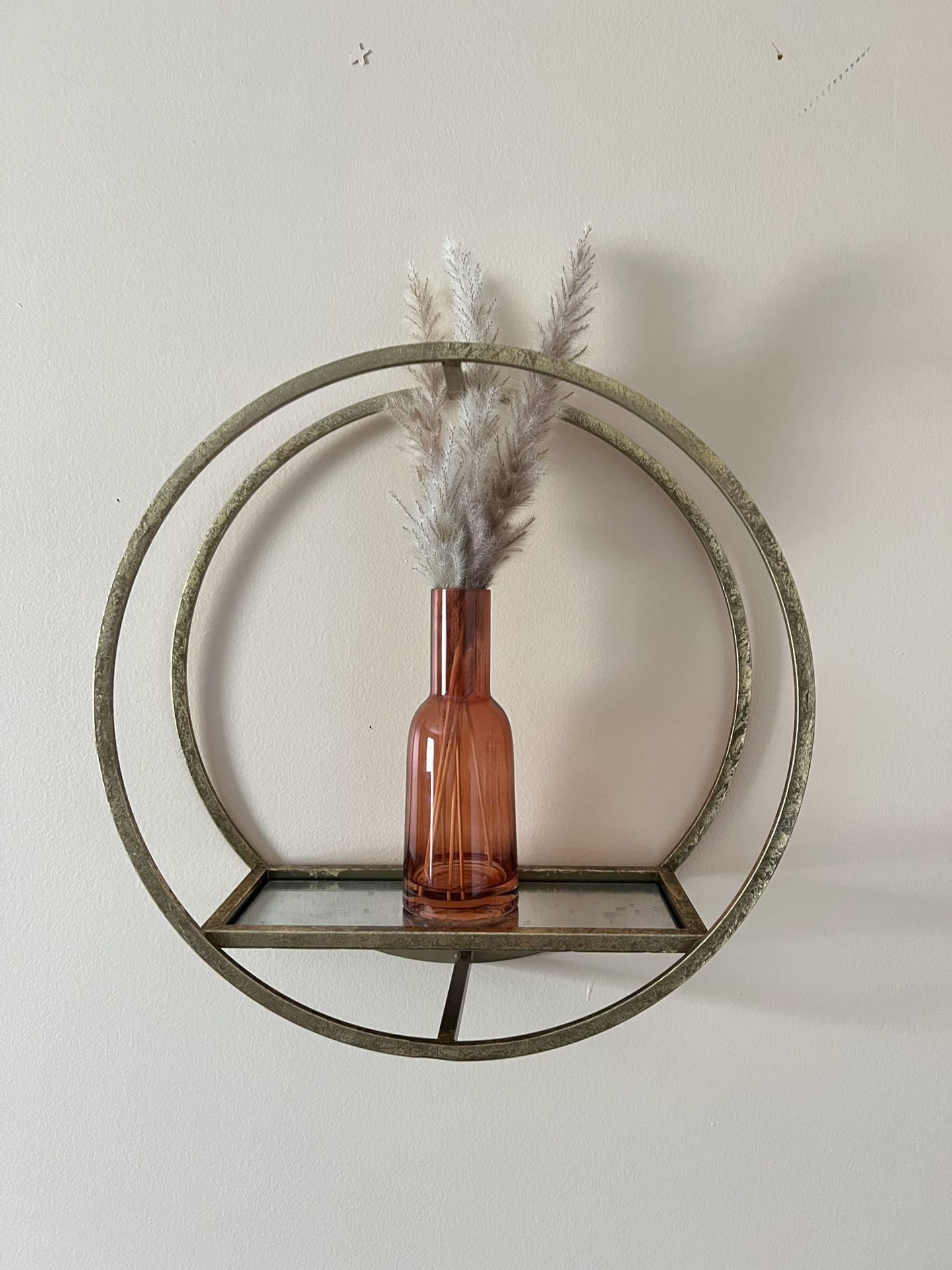 Unique Gold Circular Shelf