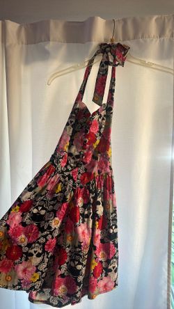 Hell Bunny Floral Skeleton Dress