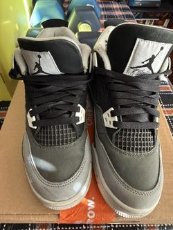 Air Jordan 4 Retro Fear- FQ8213-002 Boys Size 5Y 