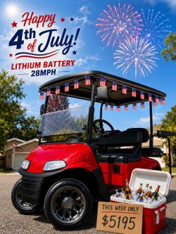 GORGEOUS 2019 EZGO RXV - LITHIUM - 28 MPH!