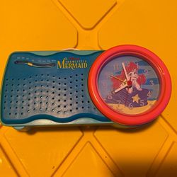 Vintage Disney Little Mermaid Alarm Clock (works with batteries) 0