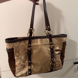 Coach patchwork tote bag