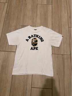 Bape yellow camo T shirt