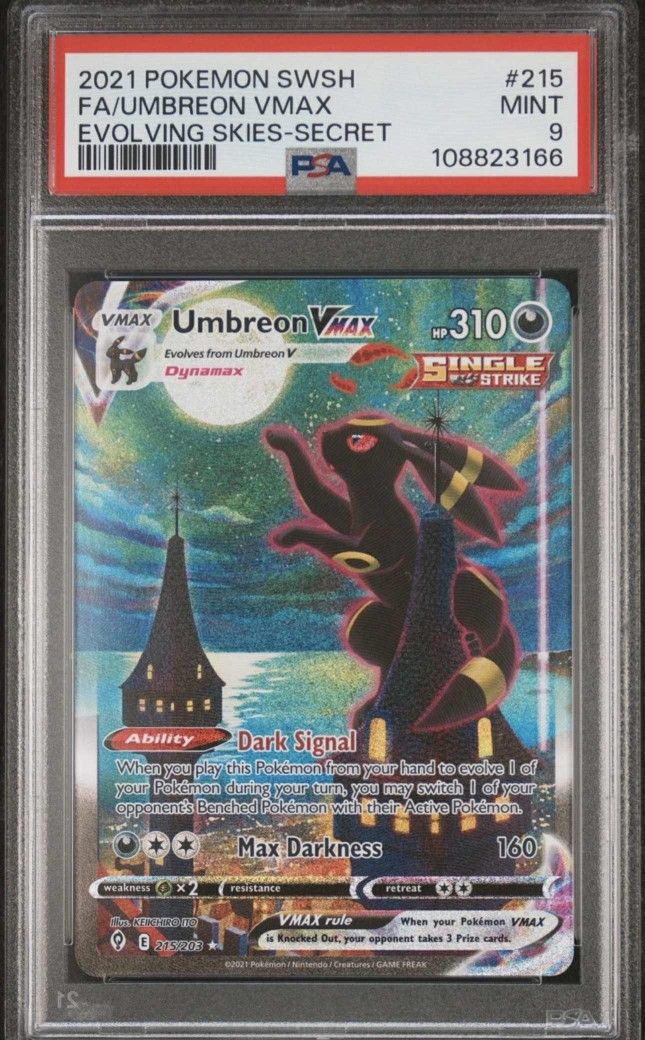 2021pokemon Umbreon Ex Psa 9