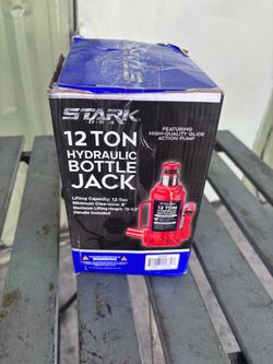 XtremepowerUS 12 Ton Hydraulic Lift Hydraulic Bottle Jack (24,000 Pounds) for Car Repair, Vans, Trucks, Caravans, Car Repair, Home Lift with Long Hand