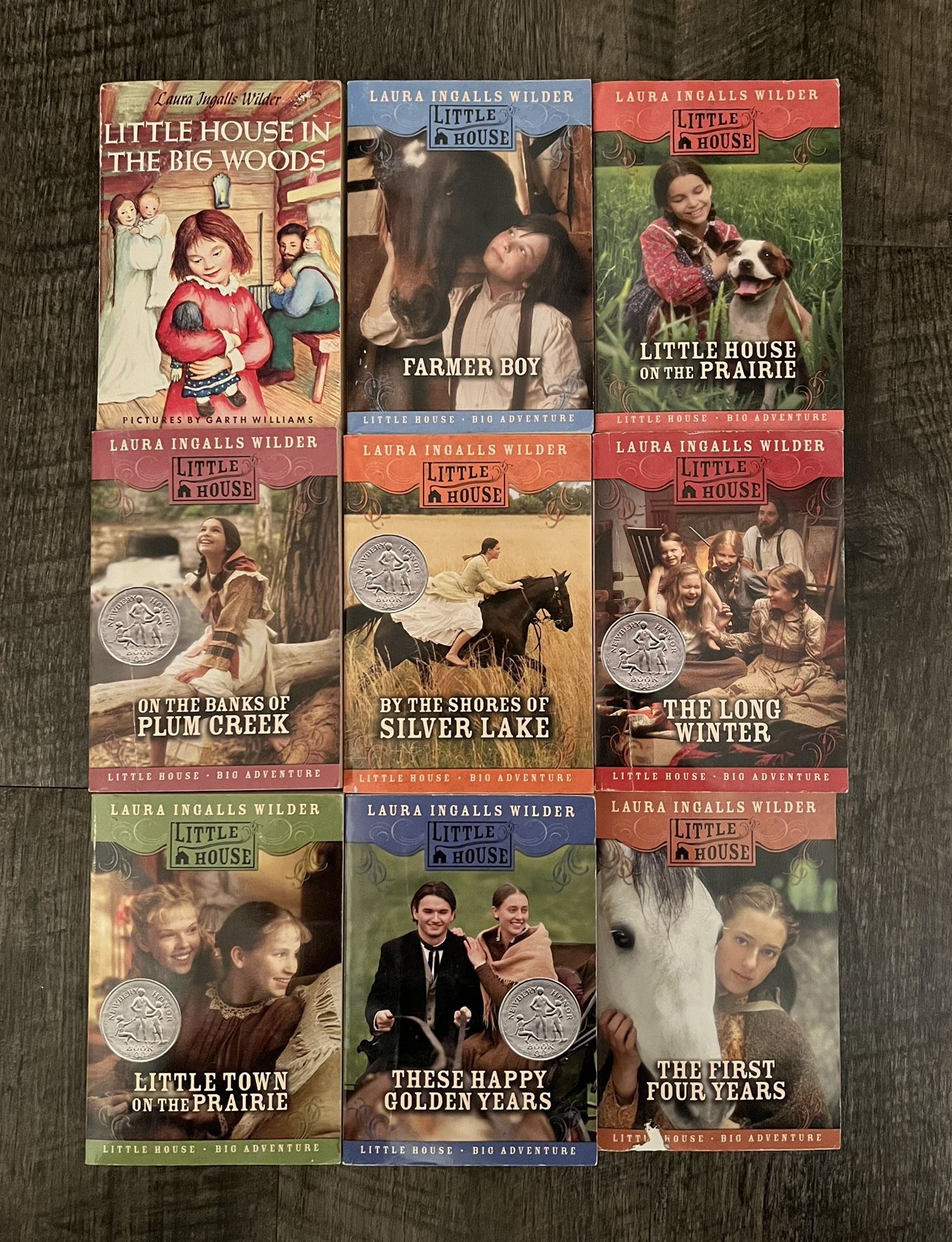 Complete Set of Nine Little House on the Prairie Books