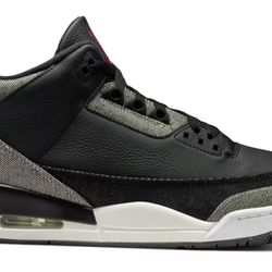 Nike Air Jordan 3 Black Levi Size 13 Men New