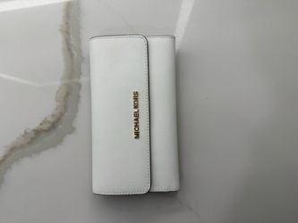 Michael Kors White Leather Wallet