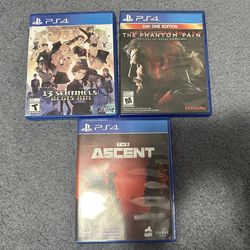 PS4 bundle metal gear solid phantom pain 13 sentinels aegis rim ascent